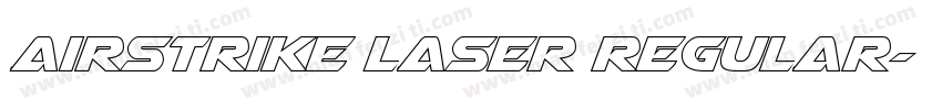 Airstrike Laser Regular字体转换